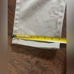 •vintage lawman world class jean  
•light khaki
•gold and silver button accents